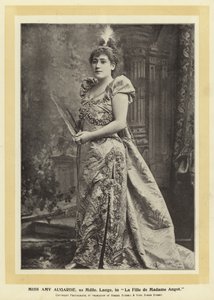 الآنسة إيمي أوجارد ، مثل Mdlle Lange ، في La Fille de Madame Angot