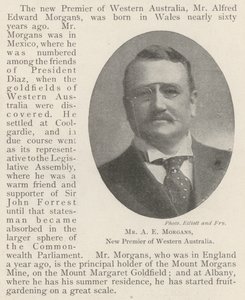 السيد AE Morgans ، رئيس وزراء غرب أستراليا الجديد بواسطة مصور انجليزى