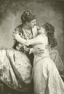 السيد Clyffe و Miss Lingard مثل Romeo and Juliet (الحفر) بواسطة مصور انجليزى