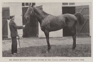 السيد George Edwardess Santoi ، الفائز في اليوبيل للمعوقين في حديقة Kempton بواسطة مصور انجليزى