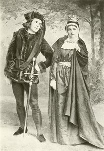 السيد R Mansield و Miss B Cameron مثل Richard III و Lady Anne (الحفر) بواسطة مصور انجليزى