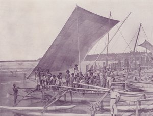 قوارب الصيد الأصلية ، سيلان بواسطة مصور انجليزى