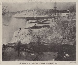 نياجرا في الشتاء ، الشلالات في 7 فبراير 1901 بواسطة مصور انجليزى