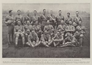 ضباط القتال الخامس (Northumberland Fusiliers) ، استولى عليها البوير في Magaliesberg في 13 ديسمبر بواسطة مصور انجليزى