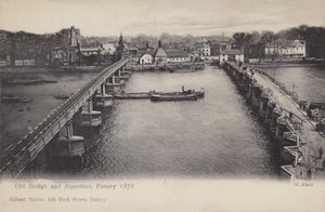 الجسر القديم والقناة المائية ، بوتني ، 1878 بواسطة مصور انجليزى