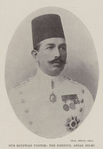 الزائر المصري الخديوي عباس حلمي بواسطة مصور انجليزى
