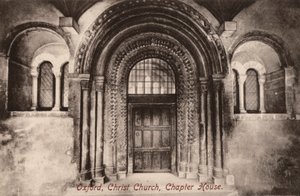 Oxford, Christ Church, Chapter House (b/w photo) بواسطة مصور انجليزى