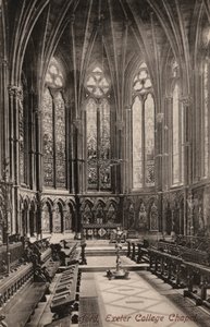 Oxford, Exeter College Chapel (b/w photo) بواسطة مصور انجليزى