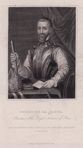 Pedro de la Gasca, Spanish bishop, diplomat and second Viceroy of Peru (b/w photo) بواسطة مصور انجليزى