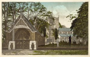 كنيسة Penwortham و Lych Gates (صورة ملونة) بواسطة مصور انجليزى