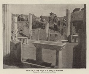 Peristyle من بيت بومبيان الأثرياء بواسطة مصور انجليزى