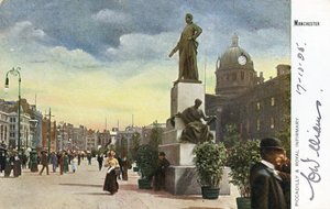 بيكاديللي والمستوصف الملكي ، مانشستر بواسطة مصور انجليزى