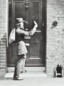 ساعي البريد في King William Walk ، Greenwich ، 1885 بواسطة مصور انجليزى