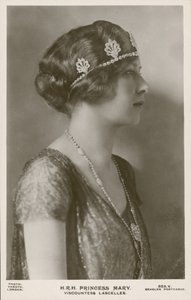 الأميرة ماري ، Viscountess Lascelles (b / w photo) بواسطة مصور انجليزى