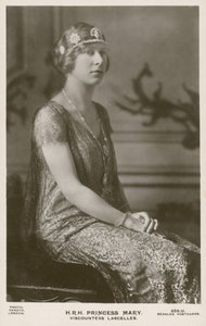 الأميرة ماري ، Viscountess Lascelles (b / w photo) بواسطة مصور انجليزى