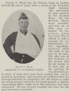 حصل Private C Ward على جائزة VC لـ Gallantry في Lindley بواسطة مصور انجليزى