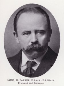 Prominent Men of London: Louis N Parker (b/w photo) بواسطة مصور انجليزى