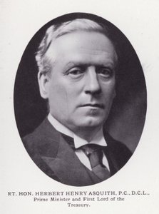 Prominent Men of London: Rt Hon Herbert Henry Asquith (b/w photo) بواسطة مصور انجليزى