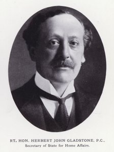 Prominent Men of London: Rt Hon Herbert John Gladstone (b/w photo) بواسطة مصور انجليزى
