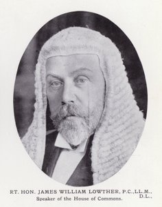 Prominent Men of London: Rt Hon James William Lowther (b/w photo) بواسطة مصور انجليزى