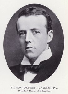 رجال بارزون من لندن: Rt Hon Walter Runciman (b / w photo) بواسطة مصور انجليزى