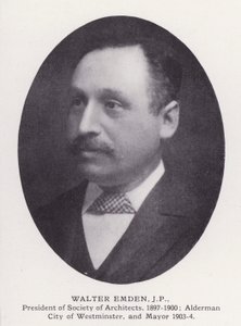 Prominent Men of London: Walter Emden (b/w photo) بواسطة مصور انجليزى