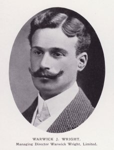 Prominent Men of London: Warwick J Wright (b/w photo) بواسطة مصور انجليزى