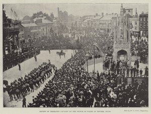 استعراض الفرسان Yeomanry من قبل أمير ويلز في Devizes ، Wilts بواسطة مصور انجليزى