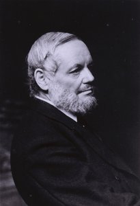 Richard Garnett, English poet, scholar, librarian and Keeper of Printed Books at the British Museum (b/w photo) بواسطة مصور انجليزى
