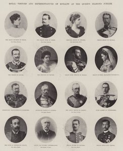 الزائرون الملكيون وممثلو الملوك في Queens Diamond Jubilee