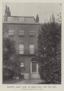 Ruskins Early Home at Herne Hill ، الآن للبيع بواسطة مصور انجليزى