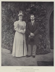 Russias Future Czar and Czarina، Princess Alix of Hesse-Darmstadt and the Grand Duke Nicholas، Czarevitch of Russia