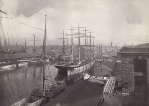 Salthouse Dock ، ليفربول ، يونيو 1897 بواسطة مصور انجليزى