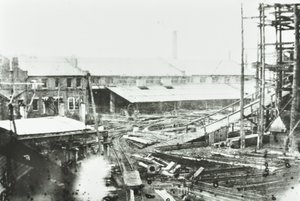 Samudas Shipbuilding Yard ، لندن ، 1863 بواسطة مصور انجليزى