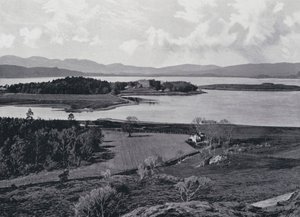اسكتلندا: قلعة Dunstaffnage (صورة b / w) بواسطة مصور انجليزى