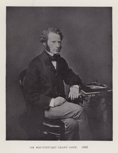 السير ماونتستيورات جرانت داف ، 1868 بواسطة مصور انجليزى