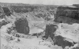South Africa: Open Workings, Kimberley (b/w photo) بواسطة مصور انجليزى