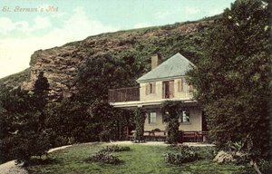 كوخ سانت جيرمان ، داونديري ، كورنوال (صورة ملونة) بواسطة مصور انجليزى