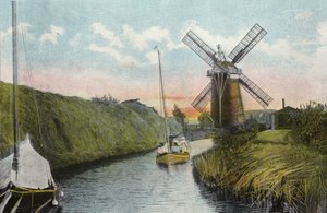 Staithe ومطحنة ، Horsey Dyke بواسطة مصور انجليزى