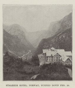 فندق Stalheim ، النرويج ، أحرق في 20 فبراير بواسطة مصور انجليزى