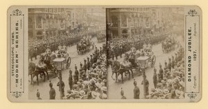 طباعة مجسمة للملكة فيكتورياس الماس اليوبيل ، 28 يونيو 1897 بواسطة مصور انجليزى