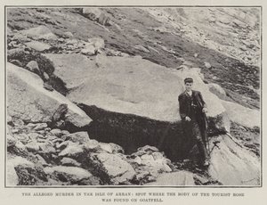 القتل المزعوم في جزيرة أران ، حيث تم العثور على جثة الوردة السياحية على Goatfell بواسطة مصور انجليزى