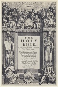 The Bible, R Barker 1611 (b/w photo) بواسطة مصور انجليزى