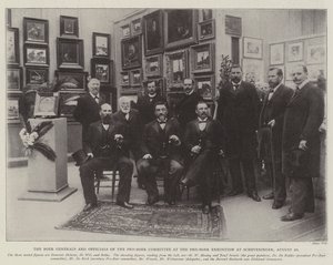 جنر البوير والمسؤولون في لجنة Pro-Boer في معرض Pro-Boer في Scheveningen ، 20 أغسطس بواسطة مصور انجليزى