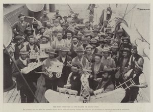 The Boer Prisoner as Toy-Maker on Board Ship بواسطة مصور انجليزى