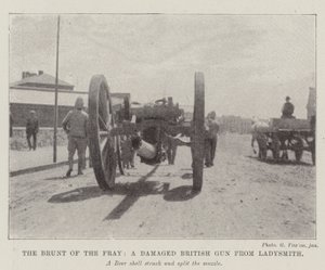 Brunt of the Fray ، بندقية بريطانية تالفة من Ladysmith بواسطة مصور انجليزى