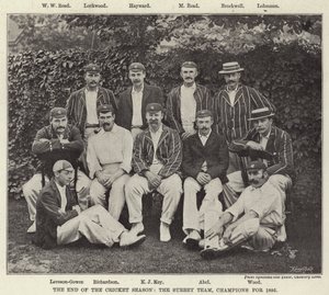 نهاية موسم الكريكيت ، فريق Surrey ، أبطال عام 1895 بواسطة مصور انجليزى