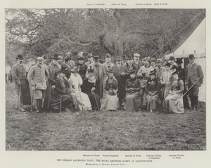 زيارة الأباطرة الألمان ، حزب الرماية الملكي في Sandringham بواسطة مصور انجليزى