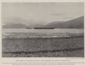 The Kings Scottish Cruise ، صاحب الجلالة يخت في Onich Bay بواسطة مصور انجليزى