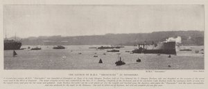إطلاق HMS Encounter في Devonport بواسطة مصور انجليزى